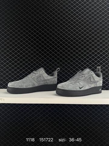 Nike Air Force 1 07 Grey Black EU 36-45 Lifestyle - Unisex (BS-74145)