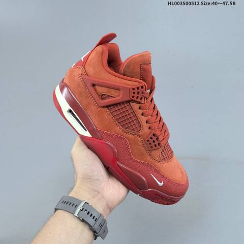 Nike Air Jordan 4 Brick Red Rust Red Maroon EU 40-47 5 Basketball - Men s BS-65988