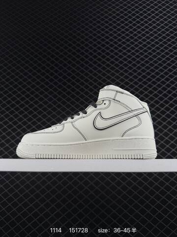 Nike Air Force 1 07 Mid Sail Black EU 36-45 Lifestyle - Unisex (BS-74203)