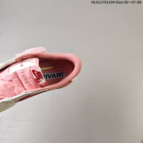 Jordan Air Jordan 1 Low x Travis Scott Pink White Red EU 36-47 5 Casual - Unisex BS-63922