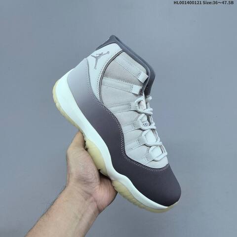Jordan Air Jordan 11 Retro Gray White Purple 36 47 5 Basketball - Unisex (BS-66900)