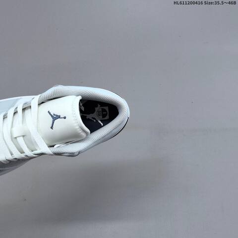 Jordan Air Jordan 1 Low White Light Grey Black 35 5-46 Casual - Unisex (BS-66171)