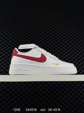 Nike Air Force 1 Low Multi-color Options White Light Grey With Gold Mini Swoosh Black White Navy White With Gum Sole Sail White With Black Mini Swoosh EU 36-45 5 Lifestyle - Unisex (BS-73801)