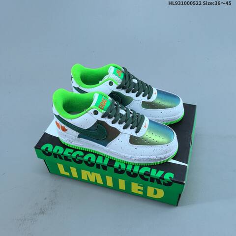 Nike Air Force 1 Low Tan Beige Green Orange White EU 36-45 Sneaker - Unisex BS-60231