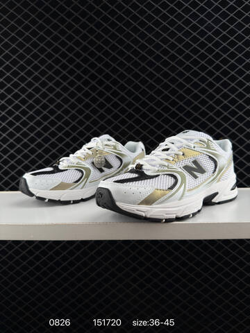 New Balance 530 White Gold Black EU 36-45 Sneaker - Unisex (BS-82915)
