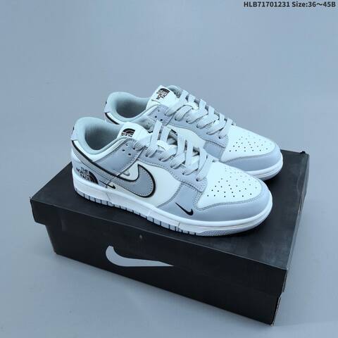 Nike Dunk Low White Grey Black EU 36-45 Skate Shoe - Unisex BS-62287