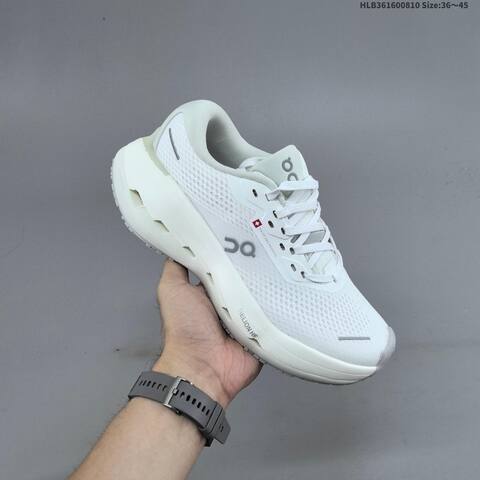 On Cloudrunner 3 Max White Off White Light Gray EU 36-45 Running Shoe Running Sneakers - Unisex (BS-69486)