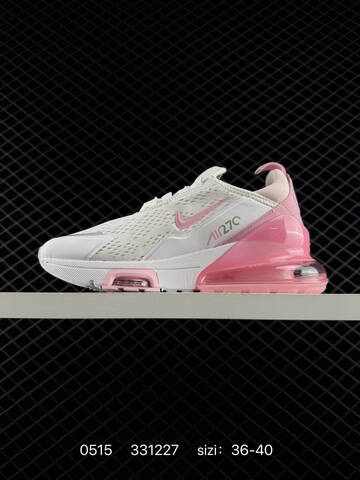 Nike Air Max 270 White Light Pink Silver EU 36-40 Running - Unisex (BS-71428)