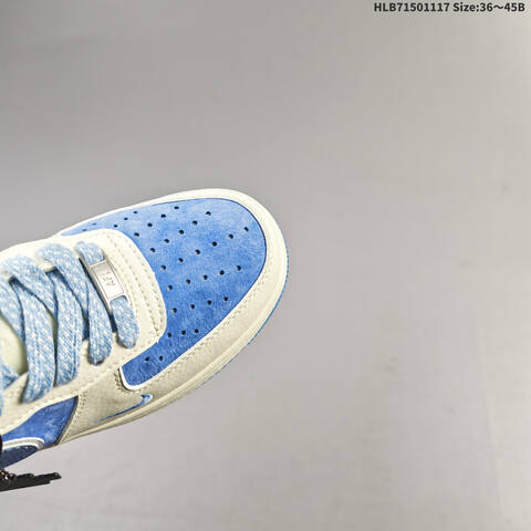 Nike Air Force 1 07 LV8 Off White Light Blue EU 36-45 Sneaker - Unisex (BS-63583)