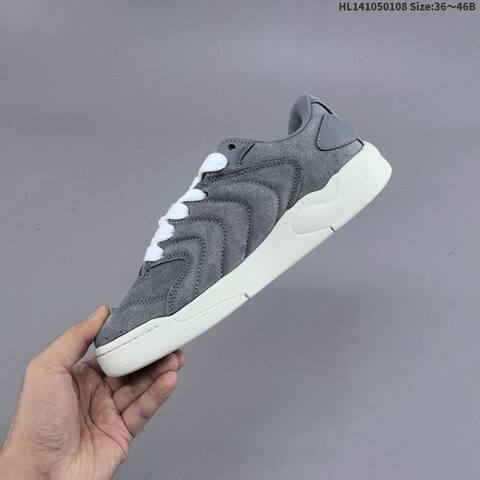 Jordan Session 90 Grey White Cream With Black Laces 36 46B Casual - Women's (BS-62130)