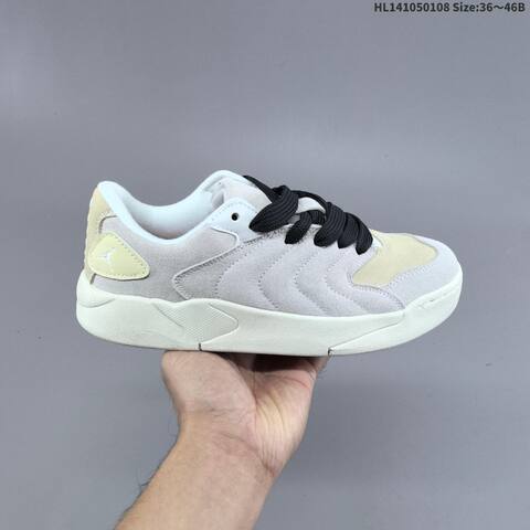 Jordan Session 90 Grey White Cream With Black Laces 36 46B Casual - Women's (BS-62130)
