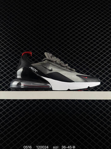 Nike Air Max 270 Grey Black White Red EU 36-45 Running - Unisex (BS-71399)