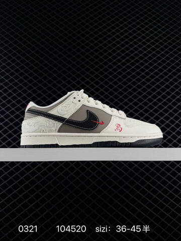 Nike Dunk Low Retro White Navy Red Chinese New Year DIY 36-45 Skate - Unisex (BS-72542)