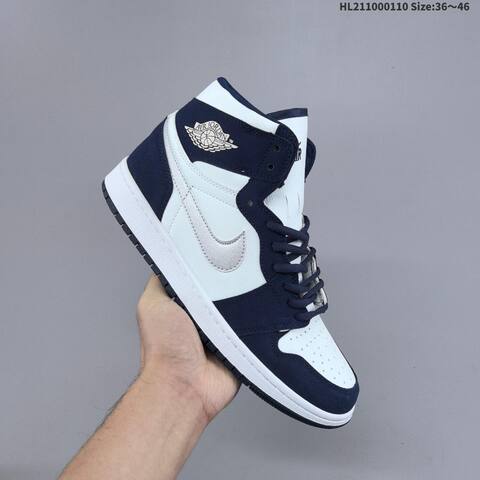 Jordan Air Jordan 1 High OG 85 Midnight Navy White EU 36-46 Basketball - Unisex (BS-67029)