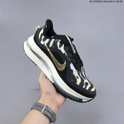 Nike Air Zoom Pegasus Premium SE Black White Gold Beige EU 35 5-46 5 Running Shoe - Unisex BS-60367