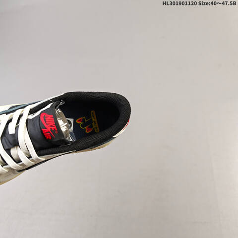 Nike Air Jordan 1 Low Travis Scott Black White Cream With Blue Accents 40 47 5 Lifestyle - Men s BS-63426