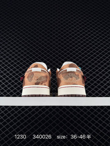 Jordan Air Jordan 1 Low CNY IQ5321-121 White Brown Red Sail Tan EU 36-46 Sneaker - Unisex BS-79938