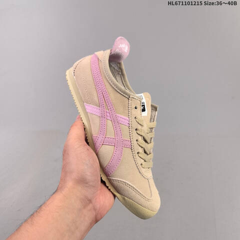 Onitsuka Tiger Mexico 66 Patou Beige Pink EU 36-40 Sneaker Casual Sneakers - Unisex (BS-69152)