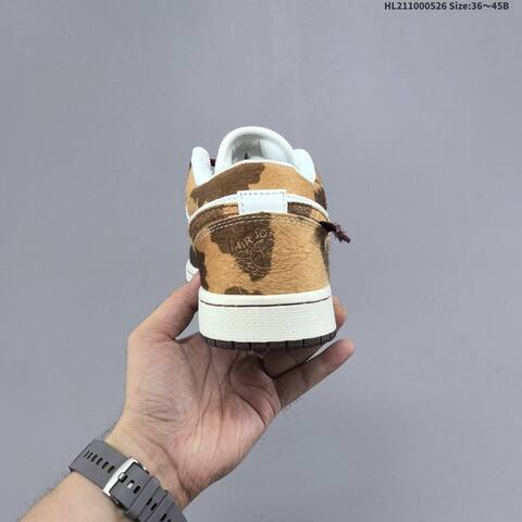 Jordan Air Jordan 1 Low White Brown Gold Burgundy EU 36-45 Lifestyle - Unisex (BS-65878)