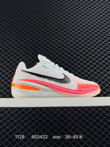 Nike Air Zoom G T Cut 1 Black White And White Pink Orange Colorways EU 36-45 Basketball - Unisex (BS-73959)