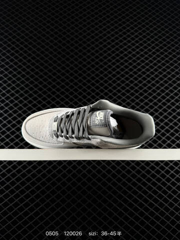 Nike Air Force 1 07 Light Grey White Dark Grey EU 36-45 Casual - Unisex (BS-71681)