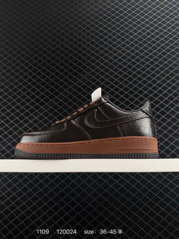Nike Air Force 1 Low 07 Dark Brown Black With Gum Sole 36-45 Casual - Unisex (BS-74296)