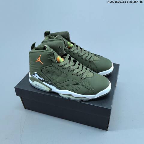 Jordan Air Jordan MVP 678 White Olive Green Red Orange 36 45 Basketball - Unisex BS-66929