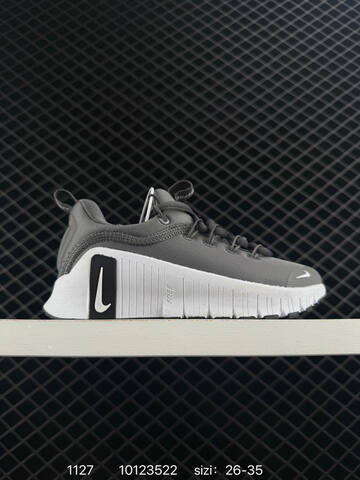 Nike Free Metcon 6 White Grey Pink 26-35 Training - Women's (BS-73963)