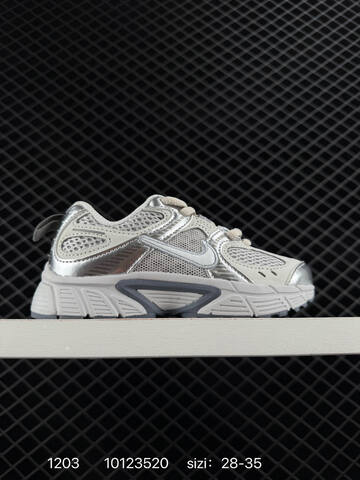 Nike V5 RNR White Silver Brown 28-35 Running - Women's (BS-73863)