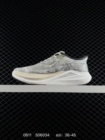 HOKA ONE ONE Rocket X 3 Grey Off White Black EU 36-45 Running Shoe Running Sneakers Unisex BS-86204