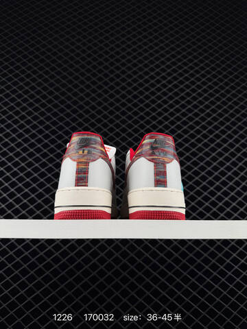 Nike Air Force 1 Low White Red EU 36-45 5 Lifestyle - Unisex (BS-73491)