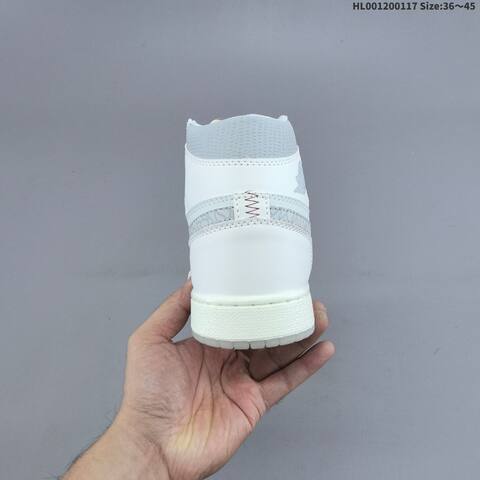 Jordan Air Jordan 1 High OG Sail University Red Light Grey 36 45 Casual - Unisex (BS-66945)