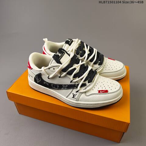 Jordan Air Jordan 1 Low x Travis Scott White Blue EU 36-45 Casual - Unisex (BS-63920)