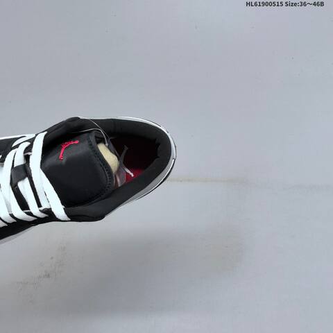Jordan Air Jordan 1 Low Black White Silver 36 46B Basketball - Women's (BS-65948)