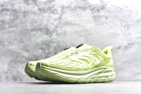 HOKA Project Clifton Neon Lime Green Running Shoe Running Sneakers (BS-59543)