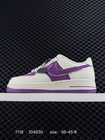 Nike Air Force 1 07 LV8 White Purple EU 36-45 5 Lifestyle - Unisex (BS-74144)