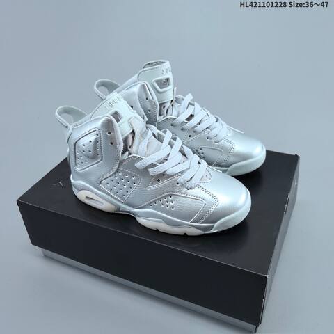Jordan Air Jordan 6 Retro Georgetown Silver White EU 36 47 Basketball - Unisex (BS-67213)