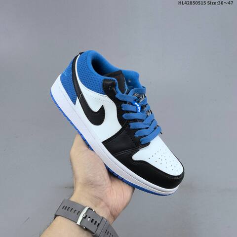 Jordan Air Jordan 1 Low White Navy Blue Red 36 47 Basketball - Unisex (BS-65957)