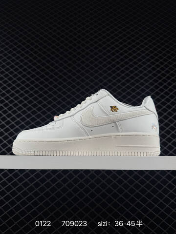 Nike Air Force 1 07 Low White With Multicolor Embroidered Accents 36-45 Lifestyle - Unisex (BS-73034)