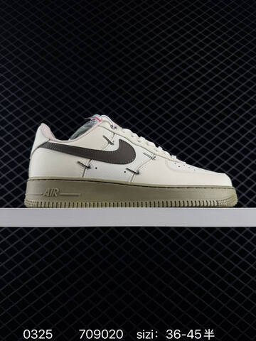 Nike Air Force 1 Low White Black Silver Grey Brown Red EU 36-45 Lifestyle - Unisex (BS-72449)