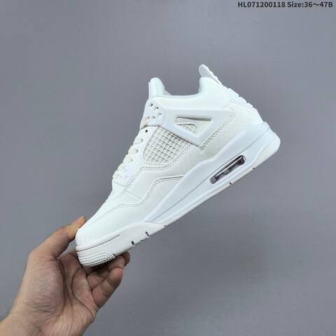 Nike Air Jordan 4 Retro White EU 36-47 5 Basketball - Unisex (BS-66935)