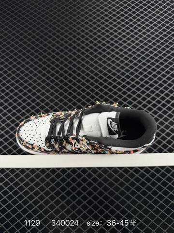 Nike SB Dunk Low Black White Multicolor Yellow EU 36-45 Skate - Unisex (BS-73934)