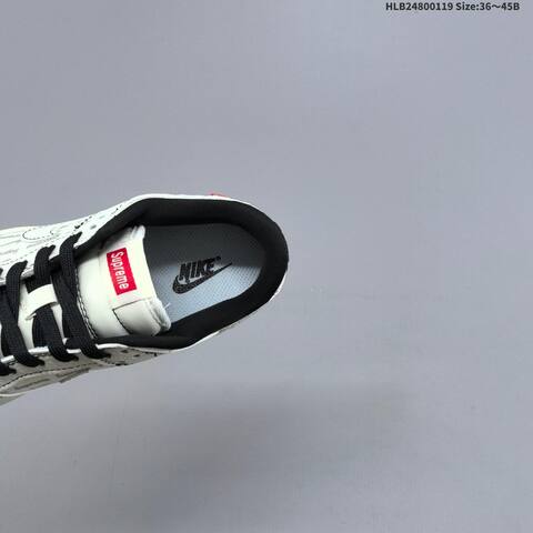 Nike SB Dunk Low Retro Supreme DIY Off White Black Red Grey EU 36-45 Skate Shoe - Unisex BS-61896