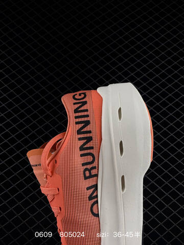 On Cloudboom Strike Coral Orange White Black EU 36-45 Running Shoe Running Sneakers - Unisex (BS-85181)