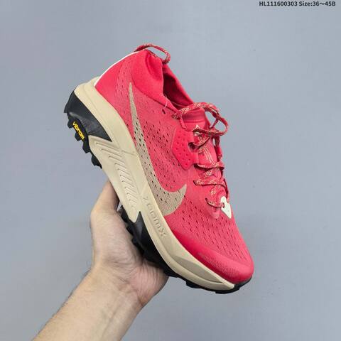 Nike ZoomX Zegama Trail Red Beige Black White EU 36-45 Trail Shoe - Unisex BS-61476