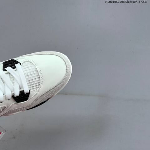 Jordan Air Jordan 4 Retro White Black Red EU 40-47 5 Basketball - Men's (BS-66019)
