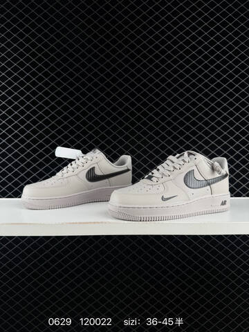 Nike Air Force 1 07 Light Grey Black EU 36-45 Sneaker - Unisex (BS-70530)