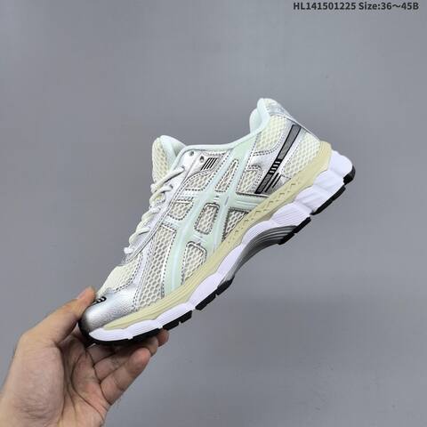 ASICS Gel-Kayano 12 Black Silver EU 36-45 Running Shoe Running Sneakers - Unisex (BS-69129)