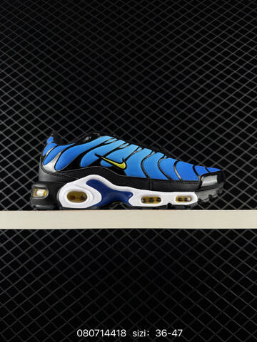 Nike Air Max Plus Black White Grey Gold Blue EU 36-47 Running - Unisex (BS-69892)