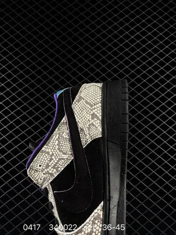 Nike SB Dunk Low Pro Black Grey Snakeskin Purple Blue EU 36-45 Skate - Unisex BS-72041